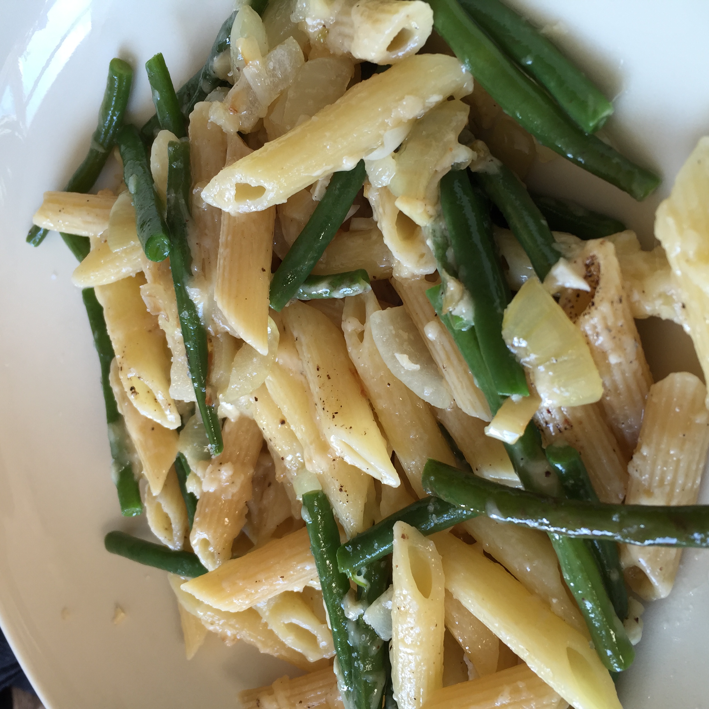 green beans and pasta
